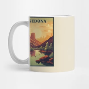 Sedona Arizona Retro Travel Style Mug